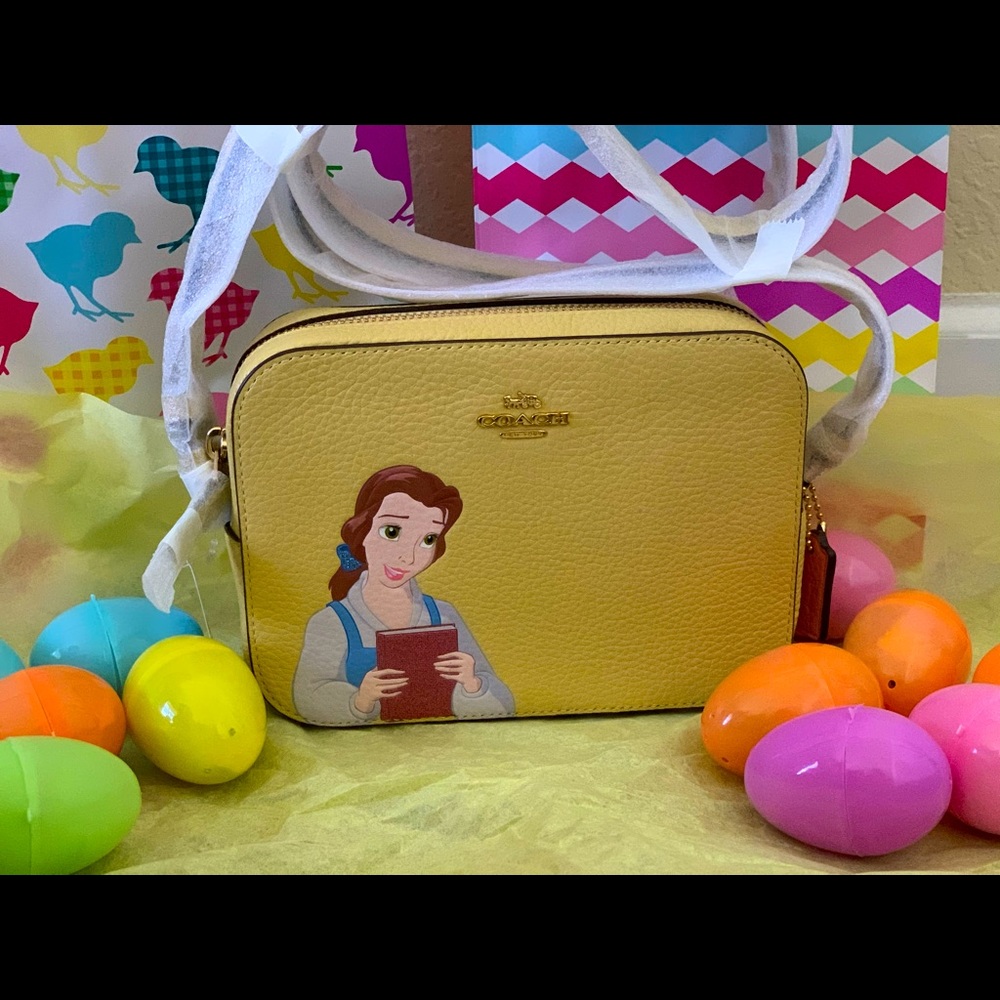 Disney X Coach mini camera bag (Belle) NWT
